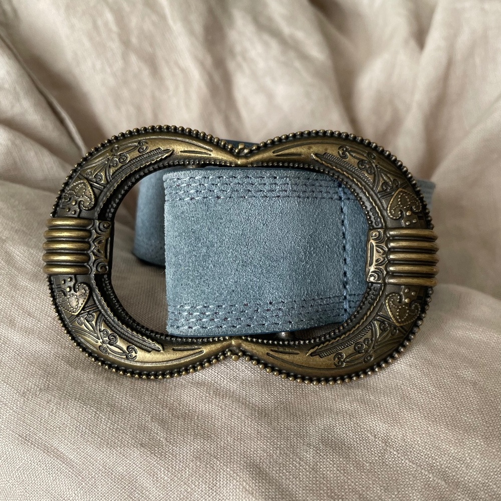Sézane Gaia Belt ~ 80 cm ~ Denim Blue